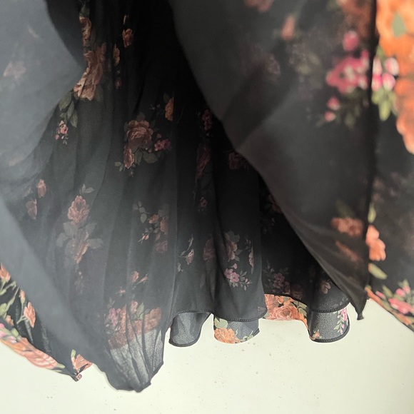 Zara Floral Mini Dress with Bow NWT - Picture 8 of 8